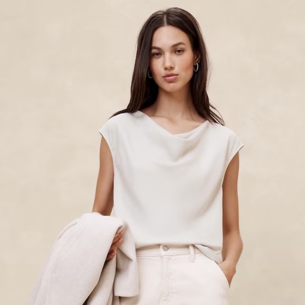 NWT Banana Republic Cowl Neck Top size S